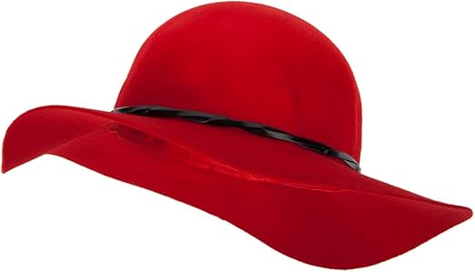 red felt hat