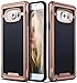 Galaxy Note 5 Case, Ansiwee Shockproof Phone Cover, Galaxy Note 5 Cover, Soft TPU Bumper Hard PC Case Brushed PC Texture Protective Armor for Samsung Galaxy Note 5 (Rose Gold)