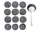 Kitchen Sumo Stainless Steel Sponges Scourer Set with Handle 40 Gram - Pack of 12 - Large Stainless Steel Scrubbers - Metal Scouring Pads - Kitchen Cleaning Tool primary