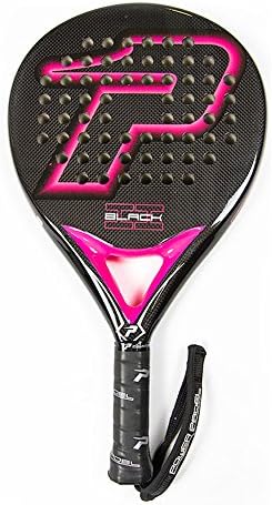 Padel tennis racket POWER PADEL - Model Black Brillo II Fucsia - OFFICIAL CATALOGUE YEAR 2017 - woman