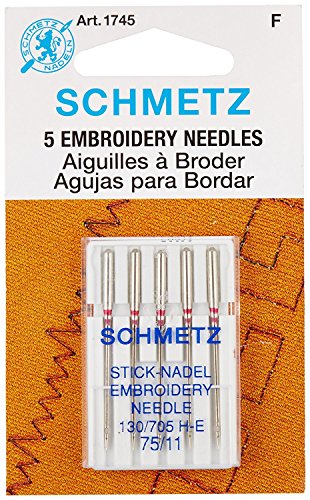 1 Euro+Notions+Embroidery+Machine+Needles+5+Pack