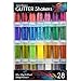 Premium Ultra Fine Glitter for Slime - Craft Glitter - Art Supplies Glitter Shaker Jars - Extra Fine Glitter Set - Slime Ingredients, 28 Pack