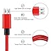 Micro USB Cable, Anlyso 2Pack 6 FT High Speed Nylon Braided USB A to Micro B Android Charger Cable Cord for Samsung Galaxy S7 Edge/S6/S4,Note 5/4,HTC,LG,Tablet (Red and Black Gray)