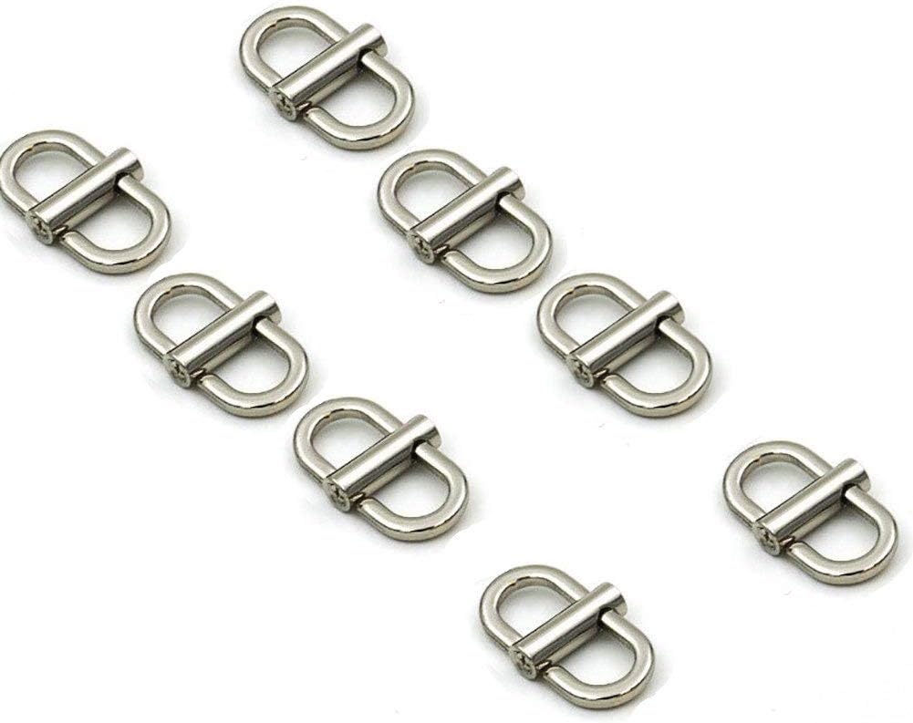 8 Pcs Upgraded Adjustable Metal Buckles for Chain Strap Bag Shorten