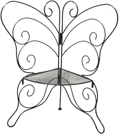 Flower Racks Zi Ling Shop La Struttura Del Fiore Dell Angolo Di Stile Della Farfalla Del Ferro Puo Assemblare I Rack Dei Fiori Amazon It Casa E Cucina