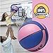 Chastep Toy Basketball, Mini Foam Ball 6 Inch. Soft and Bouncy, Safe to Play, Blue & Pink
