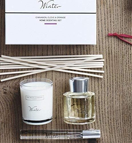 White Company winter home scenting Set Diffuser home Fragrance , spray & candle
