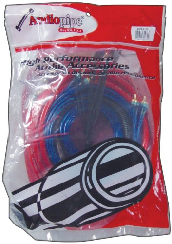 Audiopipe BMS2100X Amp Wiring Kit Audiopipe 4ga Up To 2100watts * Bms2100 *poly Bag*