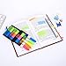 1200 Pieces Sticky Tabs, Page Maker Flags, Wellerly Page Marker Tabs Flags Sticky Notes Pop up Index Book Tape Strip Neon Adhesive Flag Assorted Colors, 15 Sets 5 Sizes
