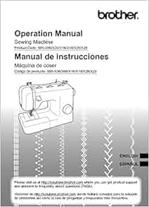Brother BM2800 Sewing Machine Owners Instruction Manual