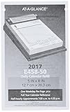 AT-A-GLANCE Daily Desk Calendar Refill 2017, 5 x 8