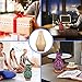 MELLER Gold Plated Essential Oil Diffuser, Aromatherapy Ultrasonic Humidifier, Night Light with Handmade Glass, BPA Free, 7 Color Changing, Waterless Auto-Off, Timer Setting