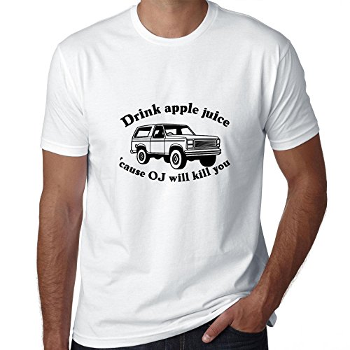 Funny Drink Apple Juice OJ Will Kill You Men's T-Shirt