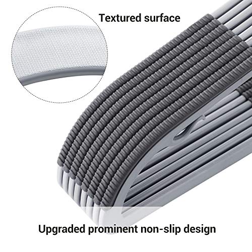 SONGMICS 30 Pack Coat Hangers, HeavyDuty Plastic Hangers with NonSlip