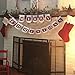 Merry Christmas Banner Burlap Garlands for Fireplace Rustic Christmas Tree for Xmas Decoration Party Family Photo Props (Merry Christmas)