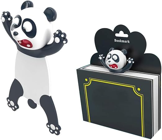 Amazon Skonhed クリエイティブ 3d ステレオ 漫画 動物 しおり パーソナライズ キュート 面白いページのしおり キッズギフト 学校 文房具用品 パンダ しおり 文房具 オフィス用品