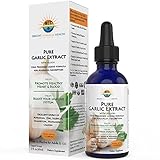 Premium Pure Garlic Extract Dietary Supplement With Allicin – Advanced Cold-Processed Liquid Formula For Maximum Absorption, Healthy & Natural Immune System Booster With Minerals – 2 fl Oz