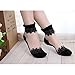 Clearance! Coromose Ultrathin Transparent Lace Elastic Short Socks (Black)