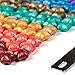 Luropa 140 Pieces Rainbow Colorful Star Shape Sealing Wax Beads with a Wax Melting Spoon and 2 Pieces Candles for Wax Seal Stamp(7 Colors)