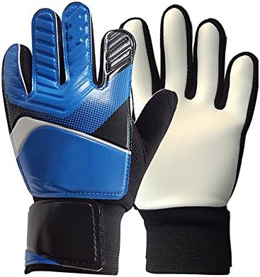 Elemart Youth Goalkeeper Gloves - Junior Match Soccer Glove Goalie Glove Junior Goalkeeper Gloves (Blue, 7)