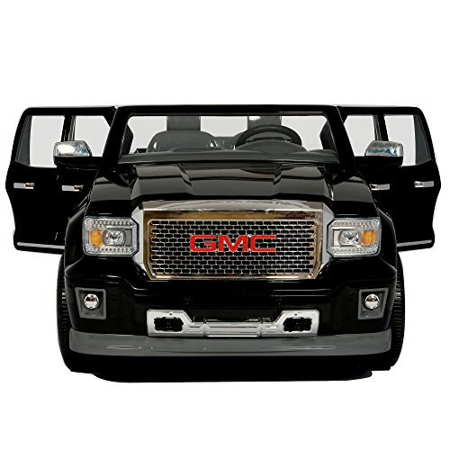 Rollplay GMC Sierra Denali 12 Volt Ride-On Vehicle, Black - Thumbnail 2