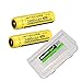 2 Pack NITECORE NL189 3400mAh Protected 18650 Rechargeable Li-ion Batteries with EdisonBright battery carry box- Designed for TM26 TM16 TM06 SRT7 SRT6 P25 EC25 TK75 PD35 PD32 TK22 M21X BT20 MH20 i4 and other High Drain Devices
