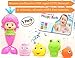 OML Cali Bath Toys for Girls | Mermaid (1) and Squirt Sea Animals (4) - Total 5 Pack - Swimming Mermaid Wind Up and Friends | Perfect Bath Time Toys Toddler - Original