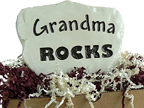 Grandma Rocks - Engraved in a Heavy Little Stone