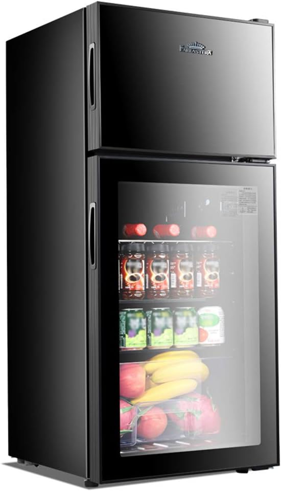 refrigerator Double Door Compact Mini With Freezer And Fruit And Vegetable Box Wine Cooler Freezer Sample Cabinet Silent Energy-Saving Ice Machine
