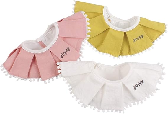 Amazon Co Jp Xiaohawang360度 スタイ ベビー よだれかけ 赤ちゃん まるいビブ コットン 吸水 おしゃれなフリル型 唾液タオル 女の子 男の子 食事用 出産祝い プレゼント タイプg 服 ファッション小物