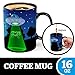 BigMouth Inc Color Changing UFO Mystery Mug, Holds 16oz, Ceramic Cup for Coffee and Tea with Handle, Funny Novelty Cup