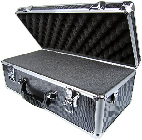 Common Sense Cases Stratum Multi Pistol Case, Black/Aluminum