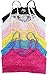 ToBeInStyle Women’s Pack of 6 Seamless Lace Over Panel Padded Bralettes (One Size Regular, Assortment)