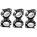 Vonpri [3 Pack Flashlight Holder, Mount Bicycle Mounting Bracket Flashlight Holder Torch Clip 360º Rotation (White)