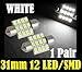 EZ Motoring 2pcs 31mm 12-SMD 1.25