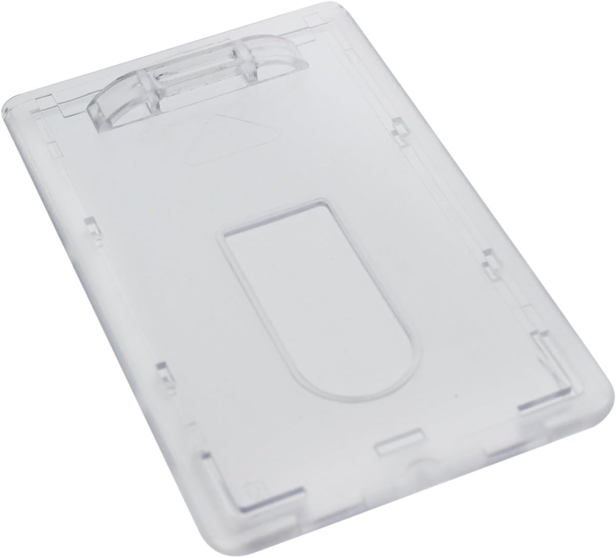 Specialist ID, Slim Heavy Duty Badge Holders, Hard Plastic Polycarbonate (Holds 1 Card) Rigid Top Load Single Card Case