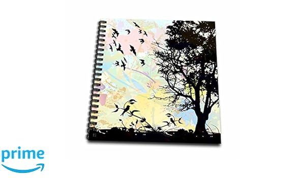 Amazoncom 3drose Db1165181 Pretty Nature Scene Birds And