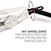 Corioliss C1 Professional Titanium Hair Styling Iron, Limited Edition White Marble, 1” Titanium Plates, Negative Ion, Anti-Static, Anti-Frizz, Heat Resistant Pouch Included