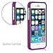 CaseCrown Lux Glider Case, Perfect Fit & Soft Interior, for iPhone 5 / 5S / SE (Lavender Horizon)