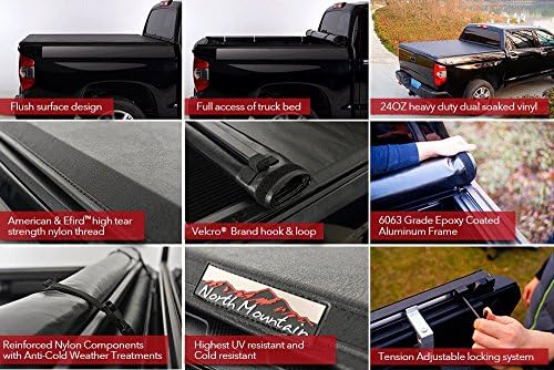 North Mountain Soft Vinyl Roll Up Tonneau Cover Fit Dodge Ram 09 18 1500 10 18 2500 3500 Pickup 6 5ft Fleetside Bed Clamp On No Drill Top Mount Assembly W Rails Mounting Hardware Automotive Amazon Com