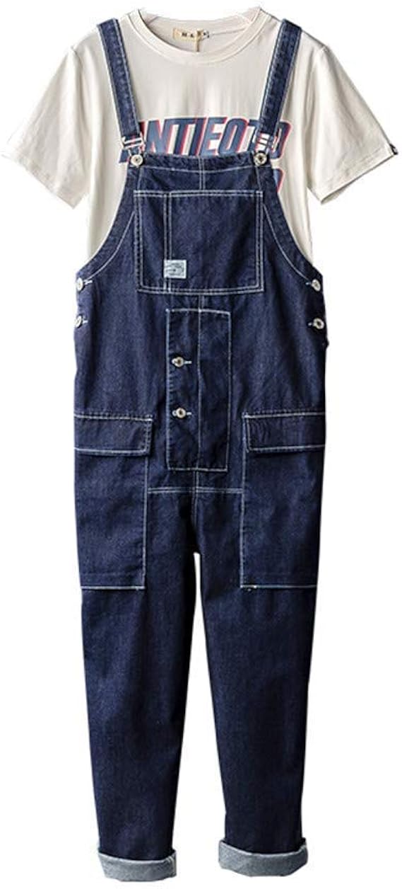 Amazon Jcstory オーバーオール メンズ サロペット デニム つなぎ 無地 ゆったり サスペンダー オールインワン カジュアル ジーンズ スキニー Xxl ジーンズ 通販