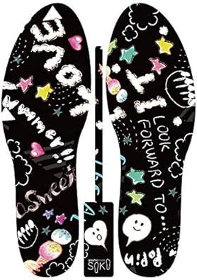 Amazon グラフィックインソール Soko ワンダーランド ダンスオブクラウド Love ハート アイスクリーム 星 中敷 消臭 抗菌 Ricco 雲 ノーブランド品 インソール