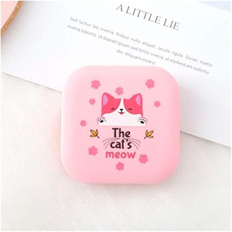 Amazon Co Jp ミニ かわいいユニセックス動物旅行コンタクトレンズケースピンクカラーコンパニオンボックスコンタクトレンズボックスアイズケアキットホルダー 実用的 Color 2 ホーム キッチン