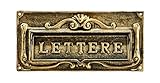 AdirHome Bronze Steel Fabulous Italian Through-Door Mail Slot