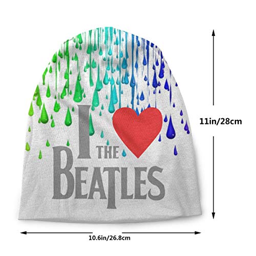 Homme Femme I Love The Beatles Logo Skull Cap – Casquette de Baseball Hat Beanie Chapeau pour Femme Hommes - Les Beatles, Paul McCartney, John Lennon, RIngo Starr, George Harrison Homme Femme I Love The Beatles Logo Skull Cap - Casquette de Baseball Hat Beanie Chapeau pour Femme Hommes – Image 3