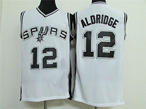 White Basketball Jersey Spurs NO.12 ALDRIDGE Basketball Jersey