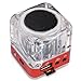 TOMTOP LSoled Mini Digital Portable Music MP3/4 Player Micro SD/TF USB Disk Speaker FM Radio (Red)
