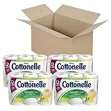 Cottonelle Gentle Care Toilet Paper with Aloe and E, 12 Rolls, Pack of 4 (48 Rolls)