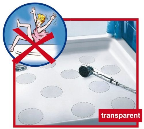 Original SafeporeÂ® Anti-slip Stickers (10 pieces of 3.94 inches in diameter) for Your Safety in the Bathroom - No More Sliding in Bathtub or Shower Tray. No Mats Needed