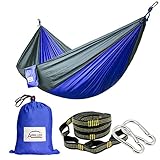 Camping Hammocks with High Quality Straps, Ultralight Portable Nylon Parachute Multifunctional Hammocks for Light Travel, Camping, Hiking, Backpacking, Mats, Swing, Carpet Apriller.